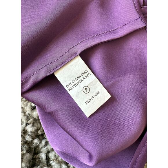 Ramy Brooks Abigail Purple Cowl Neck
Satin Tank Top Cami NWT-FLAWED size Small - Picture 7 of 10
